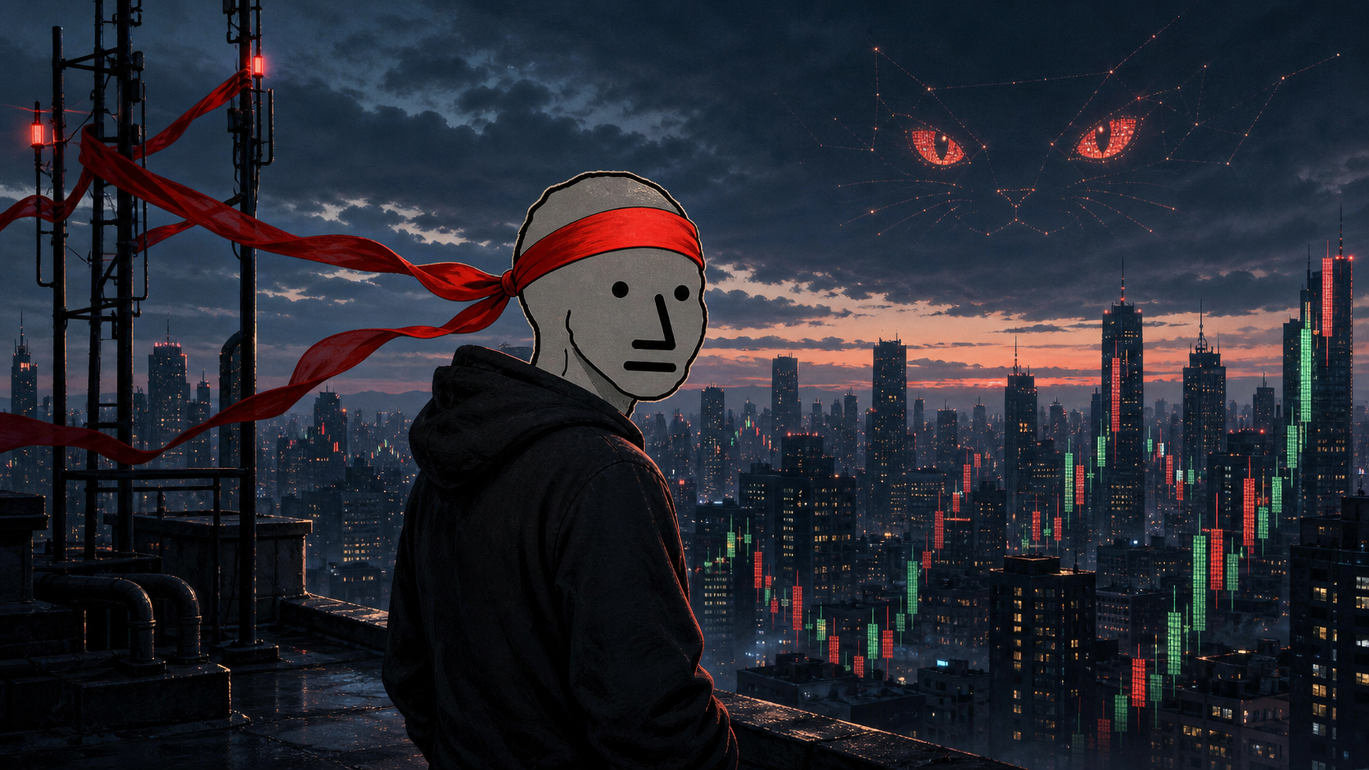 Red Band Influencers rooftop before dawn